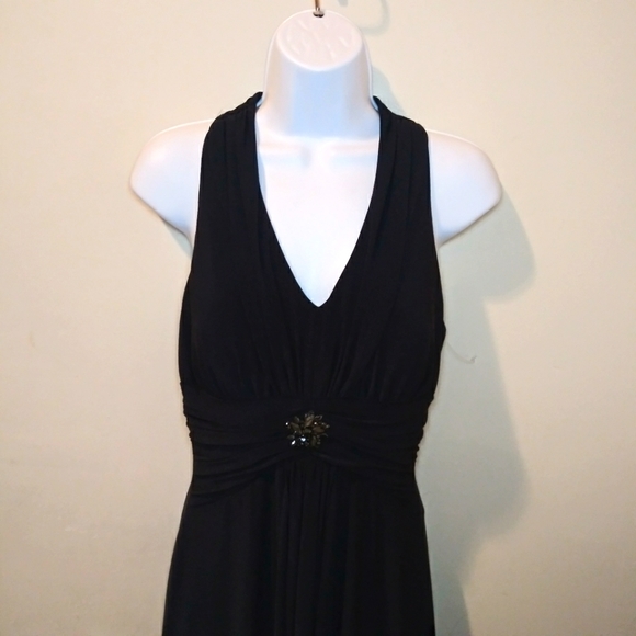 Jessica Howard New Without Tags Sexy Black Ruched Waist Cocktail Dress - Picture 2 of 11